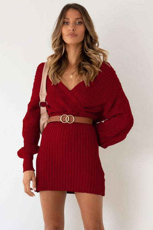 Autumn Aura SWEATER DRESS