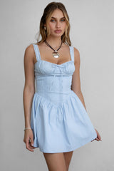 DARCY Stretch Poplin Mini Dress