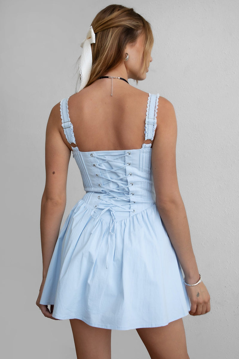 DARCY Stretch Poplin Mini Dress