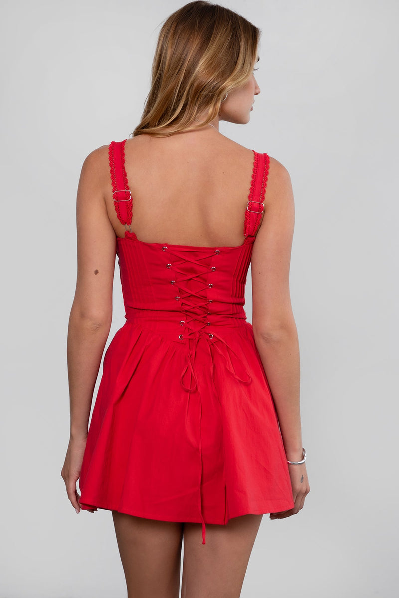 DARCY Stretch Poplin Mini Dress
