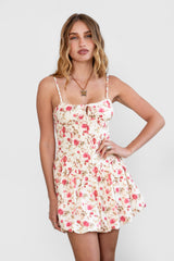 Connected Self Tie At Bust Dress