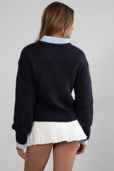 KELLY Ribbed Knit Sweater